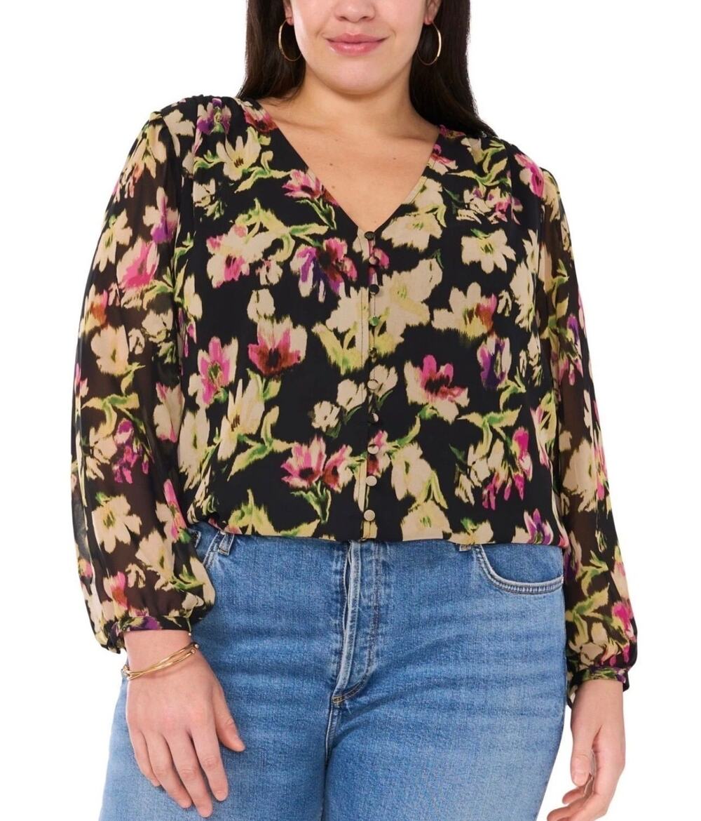 Vince Camuto Floral Blouse
